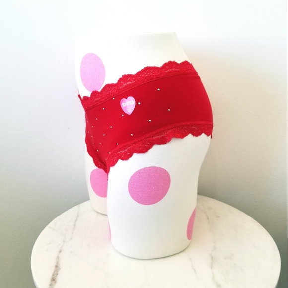 Victoria's Secret PINK Vintage Extra Low Rise Cheeky Hipster Panty Jeweled NWT - Picture 3 of 10